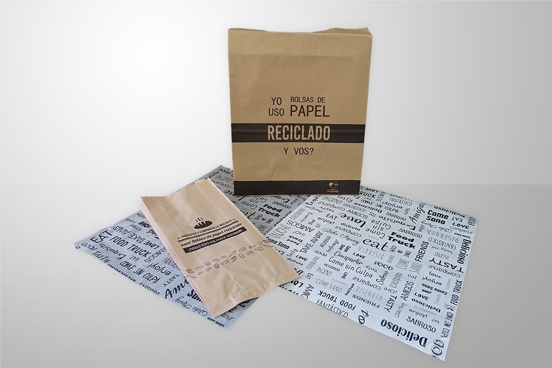 linea de packaging de papel reciclado impresion generica