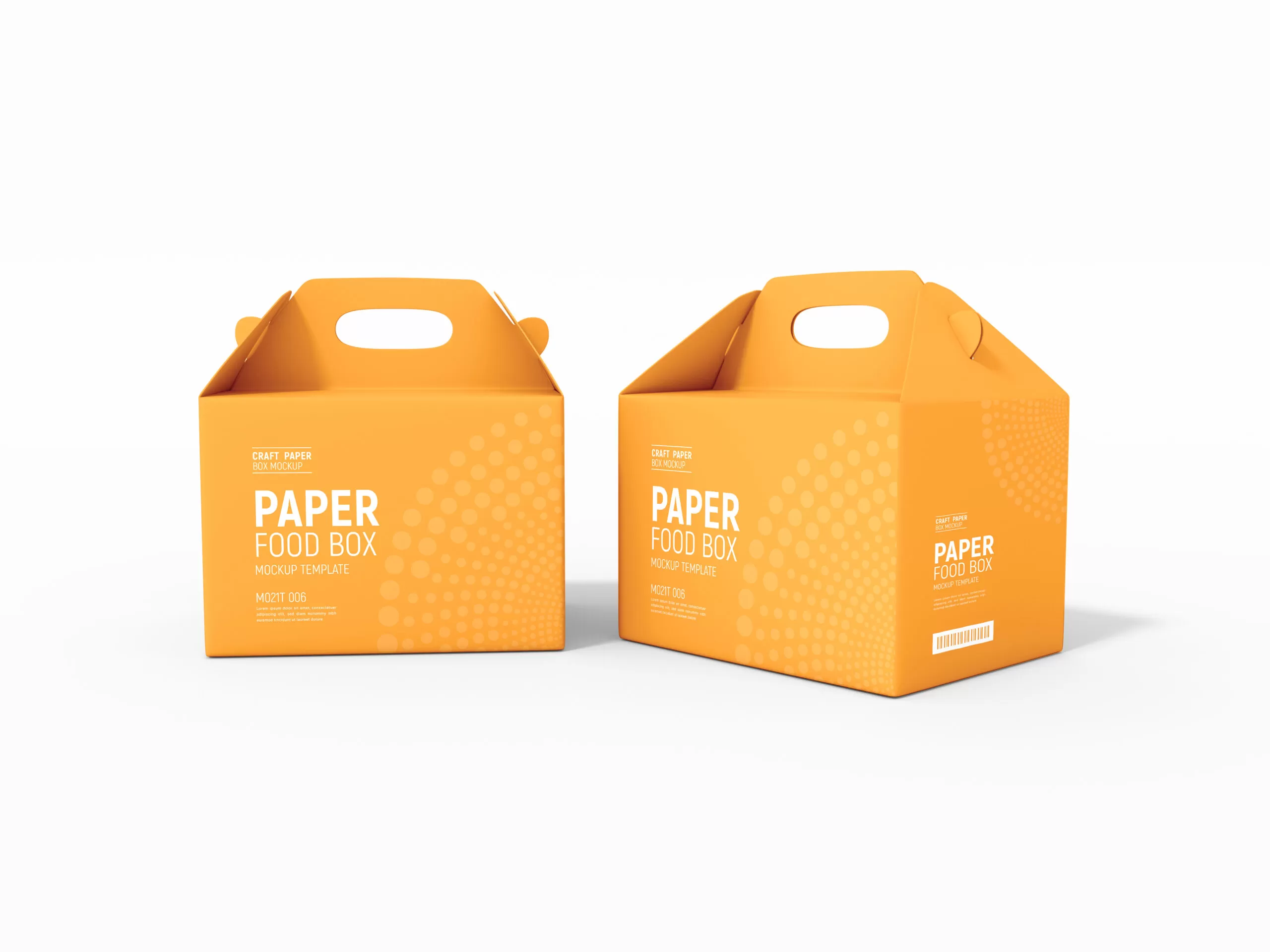 Paper Food Delivery Box Packaging Mockup Mejores empaques de papel y cartón para tus productos