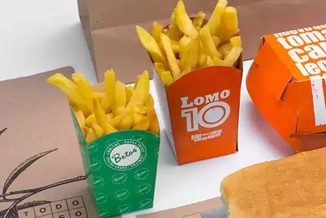 Cajas de Cartulina para Papas Fritas y Estuches de Cartulina para Papas Fritas