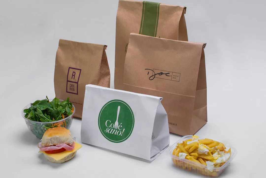 Bolsas de Papel Para Alimentos - Lomitos, Sandwiches, Hamburguesas