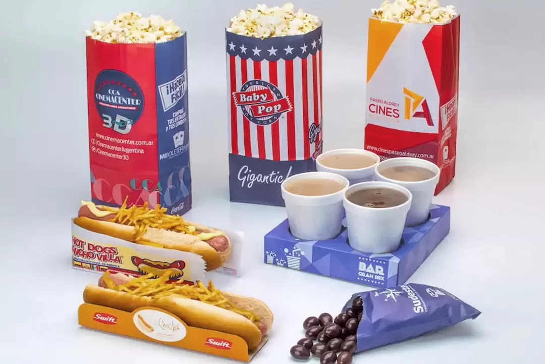 Bolsas de Papel Para Alimentos - Pochoclos, Chocholates