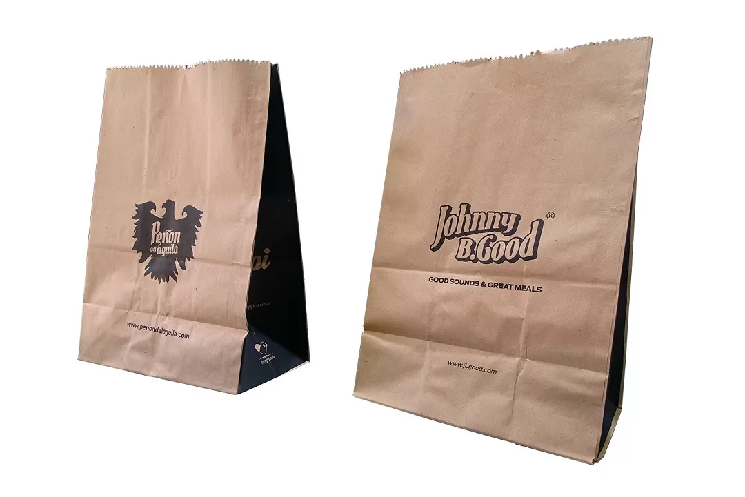 Bolsas de Papel para Take Away Impresas con Logo